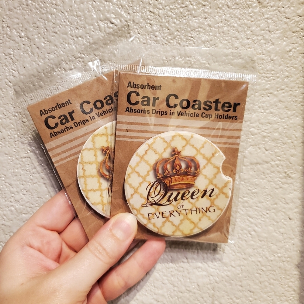 Set of TWO car coasters